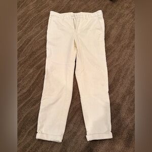 Mango Men's Off-White Corduroy Pants